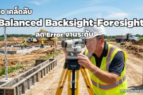 10 เคล็ดลับ Balanced Backsight-Foresight ลด Error งานระดับ