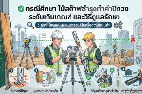 กรณีศึกษา ไม้สต๊าฟชำรุดทำค่าปิดวงระดับเกินเกณฑ์ และวิธีดูแลรักษา