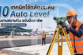 10 เทคนิคใช้กล้องระดับ Auto Level ในงานสนามบิน ฉบับมืออาชีพ