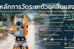 หลักการวัดระยะด้วยคลื่นแสง (Phase Shift vs Pulsed Laser)