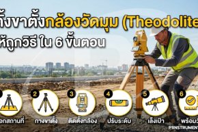 ตั้งขาตั้งกล้องวัดมุม (Theodolite) ให้ถูกวิธี ใน 6 ขั้นตอน