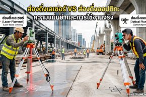 ส่องดิ่งเลเซอร์ (Laser Plummet) vs ส่องดิ่งออปติก (Optical Plummet) บน Tribrach