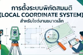 การตั้งระบบพิกัดสมมติ (Local Coordinate System) สำหรับไซต์งานขนาดเล็ก