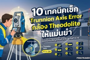 10 เทคนิคเช็ก Trunnion Axis Error กล้อง Theodolite ให้แม่นยำ
