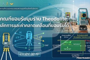 เกณฑ์ยอมรับมุมราบ Theodolite: หลักการและค่าคลาดเคลื่อนที่ยอมรับได้