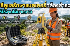 วิธีดูแลรักษาแบตเตอรี่กล้องสำรวจให้ใช้งานได้ยาวนาน
