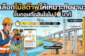 เลือกไม้สต๊าฟให้เหมาะกับงาน: ขั้นตอนตัดสินใจใน 10 นาที