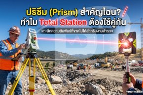 ปริซึม (Prism) สำคัญไฉน? ทำไม Total Station ต้องใช้คู่กัน