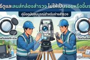 วิธีดูแลเลนส์กล้องสำรวจ ไม่ให้เป็นรอยหรือขึ้นรา
