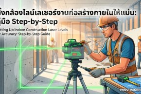 ตั้งกล้องไลน์เลเซอร์งานก่อสร้างภายในให้แม่น: คู่มือ Step-by-Step