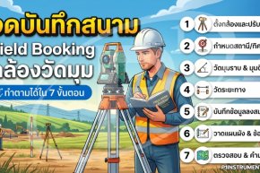 จดบันทึกสนาม Field Booking กล้องวัดมุม: ทำตามได้ใน 7 ขั้นตอน