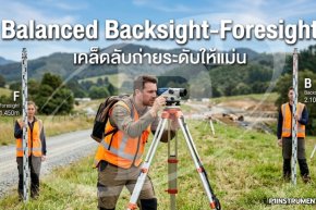 Balanced Backsight-Foresight: เคล็ดลับถ่ายระดับให้แม่น