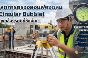 หลักการตรวจสอบฟองกลม (Circular Bubble) ของกล้องระดับให้แม่นยำ