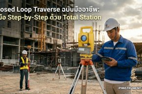 Closed Loop Traverse ฉบับมืออาชีพ: คู่มือ Step-by-Step ด้วย Total Station