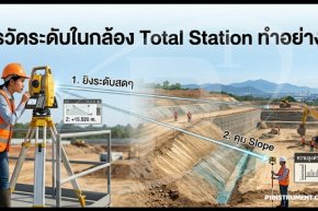 การวัดระดับด้วยกล้อง Total Station ทำอย่างไรให้เป๊ะ?