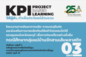 โครงงานการพัฒนาการผลิต การบรรจุหีบห่อ และส่งเสริมการขายผลิตภัณฑ์สินค้าโอทอปนวัตวิถีของชุมชนจังหวัดลพบุรี เพื่อการท่องเที่ยวอย่างยั่งยืน กรณีศึกษากลุ่มแม่บ้านจักสานเส้นพลาสติก