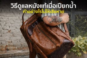 วิธีดูแลหนังแท้เมื่อเปียกน้ำ ทำอย่างไรไม่ให้เสียหาย