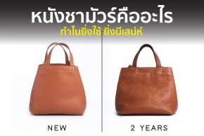 หนังชามัวร์คืออะไร ทำไมยิ่งใช้ยิ่งสวย