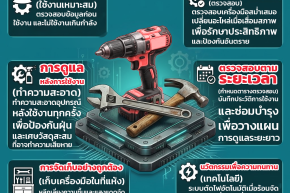 เคล็ดลับเพิ่มความทนทานของเครื่องมือช่าง