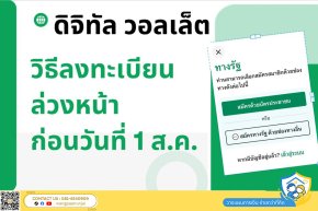ดิจิทัลวอลเล็ต 10,000 บาท วิธีลงทะเบียนบางส่วนล่วงหน้า ก่อนวันจริง 1 สิงหาคม