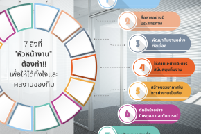 7 สิ่งที่หัวหน้างานต้องทำ เพื่อให้ "งานสำเร็จผล คนมีความสุข"