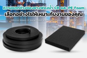 ความแตกต่างของยางฟองน้ำ CR และ PE Foam | เลือกให้ถูกงาน