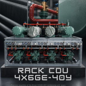 Precision assembly of the Bitzer 4×6GE-40Y condensing unit