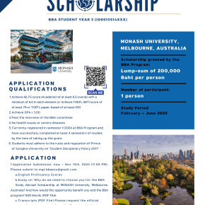 BBA Study Abroad Scholarship - Australia 2025 (ID65)