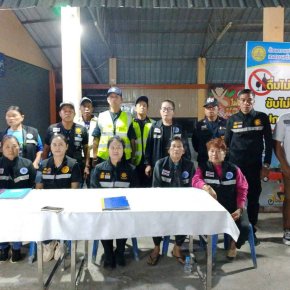 ตรวจเยี่ยมด่านหมู่บ้านทั้ง 4 หมู่บ้านในเขตเทศบาลตำบลท่าเชียงทอง