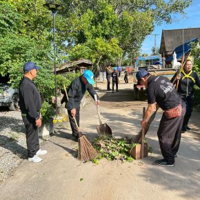 ร่วมกิจกรรมจิตอาสาพัฒนาวัดสันมะโก หมู่ที่ 4 ตำบลบ้านแป้น อำเภอเมืองลำพูน จังหวัดลำพูน