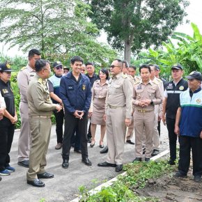 ลงพื้นที่ตรวจการดำเนินการกำจัดวัชพืชในลำน้ำแม่ทาเพื่อเตรียมความพร้อมป้องกันการเกิดอุทกภัย