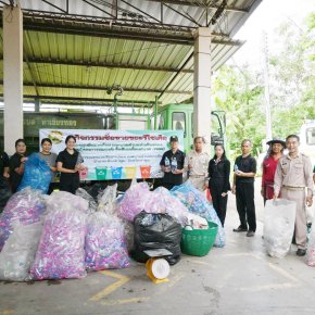 กิจกรรมซื้อขายขยะรีไซเคิล กองทุนสิ่งแวดล้อมเทศบาลตำบลท่าเชียงทอง