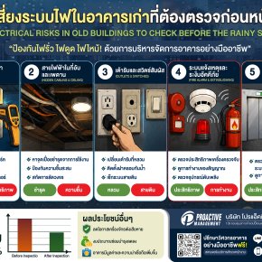 5 จุดเสี่ยงระบบไฟในอาคารเก่า ที่ควรตรวจเช็กก่อนเข้าฤดูฝน