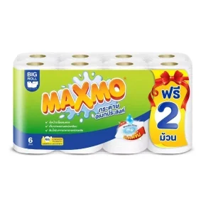 แม๊กซ์โม่ บิ๊กโรล 6 ม้วน ฟรี 2 ม้วน (139 บาท จัดส่งทั่วประเทศ)