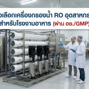 คู่มือเลือกเครื่องกรองน้ำ RO อุตสาหกรรม สำหรับโรงงานอาหาร (ผ่าน อย.GMP)