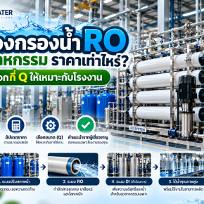 เครื่องกรองน้ำ RO อุตสาหกรรม ราคาเท่าไหร่? เลือกกี่ Q ให้เหมาะกับโรงงาน