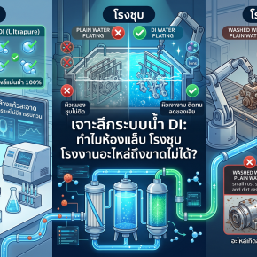 เจาะลึกระบบน้ำ DI ทำไมห้องแล็บ โรงชุบ โรงงานอะไหล่ถึงขาดไม่ได้