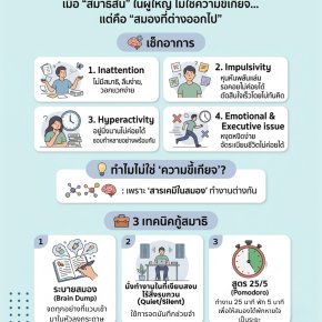 เมื่อ 'สมาธิสั้น' ในผู้ใหญ่ ไม่ใช่ความขี้เกียจ