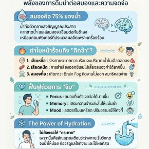Water Therapy: พลังของการดื่มน้ำต่อสมองและความจดจ่อ
