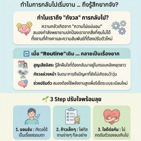 Back to School/Work Anxiety ทำไมการกลับไปเริ่มงาน... ถึงรู้สึกยากจัง?