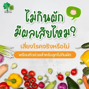  ไม่กินผักมีผลเสียไหม? เสี่ยงโรคจริงหรือไม่ พร้อมตัวช่วยสำหรับลูกไม่กินผัก