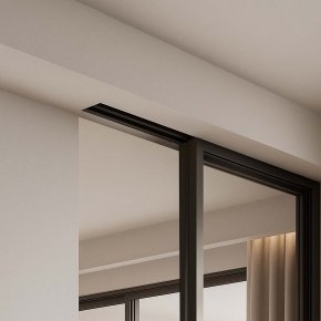 วิธีเซาะร่องฝ้าบิ๊วอินเพื่อซ่อนรางบานเลื่อน รางซ่อนฝ้า รางซ่อนฝ้า อุปกรณ์บานเลื่อน ประตูบานเลื่อน