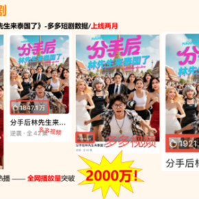 【集团第一部短剧《分手后，林先生来泰国了》正式亮相，市场反响亮眼】