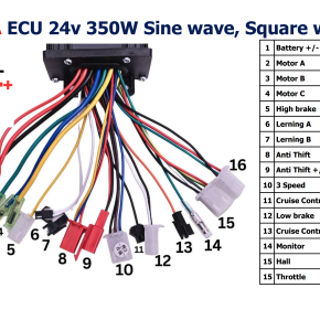 คู่มือ กล่องควบคุม ECU 24V RICA 350W Sine wave, Square wave