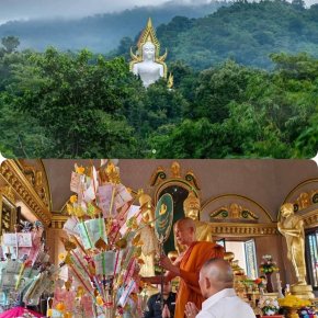 มูลนิธิพุทธภูมิธรรมร่วมพลังบุญทอดผ้าป่าสามัคคี สมทบทุนเปลี่ยนกระเบื้องหลังคาพระอุโบสถซ่อมแชมถังเก็บน้ำ วัดศรีกะอาง จ.นครนายก