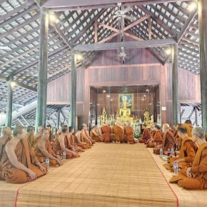 มูลนิธิพุทธภูมิธรรม และ กองบุญโภคทรัพย์ ได้เป็นตัวแทนของท่าน   ร่วมมหากุศล "บรรพชาอุปสมบทหมู่ พระสงฆ์ 10 รูป และสามเณร 1 รูป รวม 11 รูป"  ณ วัดป่าบ้านใหม่ จ.อุดรธานี 