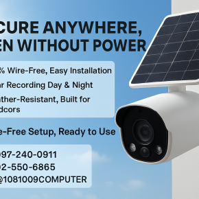 กล้องวงจรปิดโซล่าเซลล์  ปลอดภัยไร้สาย ใช้พลังงานแสงอาทิตย์