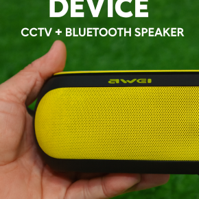Smart CCTV + Bluetooth Speaker in One!