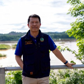 กรมชลประทาน ตรวจติดตามความคืบหน้าโครงการบริหารจัดการน้ำโขง เลย ชี มูล ระยะที่ 1 เตรียมความพร้อมออกแบบหัวงานแนวผันน้ำ