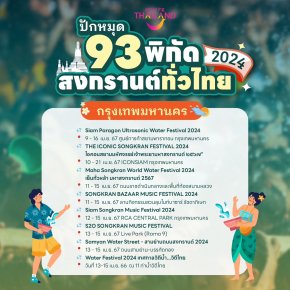 สงกรานต์ฉ่ำ ปักหมุด 93 พิกัด เล่นน้ำสงกรานต์ทั่วไทย